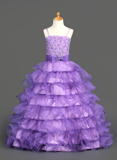 Flower Girl Dresses A-Line/Princess Floor-Length Organza Satin Flower Girl Dress With Ruffle Beading Sequins (010002153) Flower Girl Dresses A-Line/Princess Floor-Length Organza Satin Flower Girl Dress With Ruffle Beading Sequins (010002153)