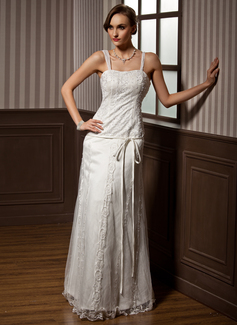 Robe de Mariée Coupe droite Cœur Longeur au sol Satin Tulle Robe de Mariée avec Dentelle Perlé (002014262) Robe de Mariée Coupe droite Cœur Longeur au sol Satin Tulle Robe de Mariée avec Dentelle Perlé (002014262)