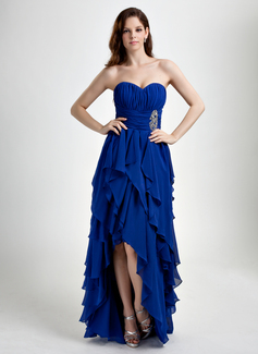 Robe de Bal de Promo Ligne-A/Princesse Cœur Assymetrique Mousseline Robe de Bal de Promo avec Ondulé Brodé (018015859) Robe de Bal de Promo Ligne-A/Princesse Cœur Assymetrique Mousseline Robe de Bal de Promo avec Ondulé Brodé (018015859)