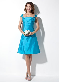 Cheap Bridesmaid Dresses A-Line/Princess Off-the-Shoulder Knee-Length Taffeta Bridesmaid Dress With Ruffle Beading (007001040) Cheap Bridesmaid Dresses A-Line/Princess Off-the-Shoulder Knee-Length Taffeta Bridesmaid Dress With Ruffle Beading (007001040)