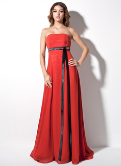Avondjurken Keizer Strapless Lange Sleep Chiffon Satijnzijde Avondjurk met Sash (017017380) Avondjurken Keizer Strapless Lange Sleep Chiffon Satijnzijde Avondjurk met Sash (017017380)
