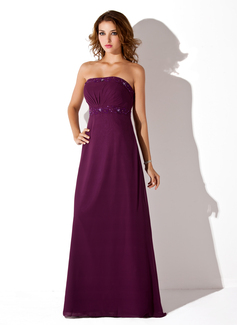 Burgundy Bridesmaid Dresses Empire Strapless Floor-Length Chiffon Bridesmaid Dress With Ruffle Beading (007001776) Burgundy Bridesmaid Dresses Empire Strapless Floor-Length Chiffon Bridesmaid Dress With Ruffle Beading (007001776)