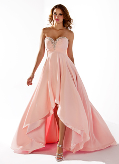 Robe de Bal de Promo Empire Cœur Assymetrique mousseline de soie Robe de Bal de Promo avec Ondulé Brodé (018020806) Robe de Bal de Promo Empire Cœur Assymetrique mousseline de soie Robe de Bal de Promo avec Ondulé Brodé (018020806)