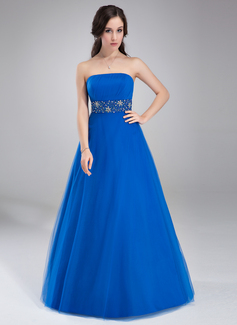 Robe de Bal de Promo Ligne-A/Princesse Sans bretelles Longeur au sol Tulle Robe de Bal de Promo avec Ondulé Brodé (018002491) Robe de Bal de Promo Ligne-A/Princesse Sans bretelles Longeur au sol Tulle Robe de Bal de Promo avec Ondulé Brodé (018002491)