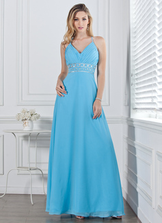 Robe de Bal de Promo Ligne-A/Princesse Col V Longeur au sol Mousseline Robe de Bal de Promo avec Ondulé Brodé (018002658) Robe de Bal de Promo Ligne-A/Princesse Col V Longeur au sol Mousseline Robe de Bal de Promo avec Ondulé Brodé (018002658)