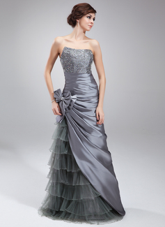 Robe de Bal de Promo Gaine Cœur Longeur au sol Taffetas Tulle Robe de Bal de Promo avec Ondulé Brodé Pailleté (018004873) Robe de Bal de Promo Gaine Cœur Longeur au sol Taffetas Tulle Robe de Bal de Promo avec Ondulé Brodé Pailleté (018004873)
