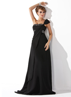 Avondjurken Keizer Een-Schouder Korte Sleep Chiffon Avondjurk met Roes Kraal (017013775) Avondjurken Keizer Een-Schouder Korte Sleep Chiffon Avondjurk met Roes Kraal (017013775)