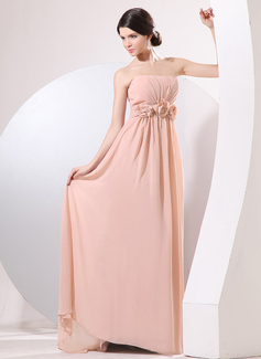 Avondjurken A-Lijn/Prinses Strapless Korte Sleep Chiffon Avondjurk met Roes Bloem(En) (017014059) Avondjurken A-Lijn/Prinses Strapless Korte Sleep Chiffon Avondjurk met Roes Bloem(En) (017014059)