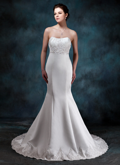 Robe de Mariée Empire Cœur Traine courte Satin Robe de Mariée avec Ondulé Dentelle Perlé (002001161) Robe de Mariée Empire Cœur Traine courte Satin Robe de Mariée avec Ondulé Dentelle Perlé (002001161)