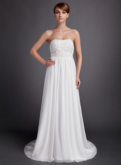 Robe de Mariée Empire Cœur Traîne Watteau Mousseline Robe de Mariée avec Ondulé Perlé (002001170) Robe de Mariée Empire Cœur Traîne Watteau Mousseline Robe de Mariée avec Ondulé Perlé (002001170)