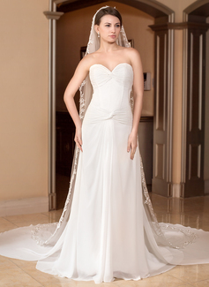 Robe de Mariée Ligne-A/Princesse Cœur Traîne Watteau mousseline de soie Robe de Mariée avec Ondulé (002012774) Robe de Mariée Ligne-A/Princesse Cœur Traîne Watteau mousseline de soie Robe de Mariée avec Ondulé (002012774)