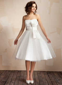 Robe de Mariée Ligne-A/Princesse Cœur Mi-longues Satin Tulle Robe de Mariée avec Ondulé (002011726) Robe de Mariée Ligne-A/Princesse Cœur Mi-longues Satin Tulle Robe de Mariée avec Ondulé (002011726)