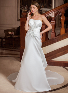 Robe de Mariée Sirene Cœur Traîne Chapelle Satin Robe de Mariée avec Ondulé Perlé Sequins (002000094) Robe de Mariée Sirene Cœur Traîne Chapelle Satin Robe de Mariée avec Ondulé Perlé Sequins (002000094)
