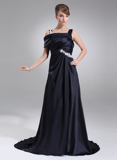 Robe de Bal de Promo Ligne-A/Princesse Hors épaule Traine longue Charmeuse Robe de Bal de Promo avec Ondulé Appliques (018005100) Robe de Bal de Promo Ligne-A/Princesse Hors épaule Traine longue Charmeuse Robe de Bal de Promo avec Ondulé Appliques (018005100)