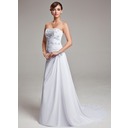 A-Line/Princess Strapless Court Train Chiffon Wedding Dress With Ruffle Lace (002004166) A-Line/Princess Strapless Court Train Chiffon Wedding Dress With Ruffle Lace (002004166)