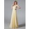 Ligne-A/Princesse Bretelles autour du cou Longeur au sol Mousseline Robe de Soirée avec Ondulé Brodé (017004459)