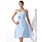 Keizer Sweetheart Knielengte Chiffon Bruidsmeisjes Jurk met Roes Bloem(En) (007000932)