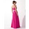 A-Lijn/Prinses Een-Schouder Vloerlengte Chiffon Avondjurken met Roes Kraal Lovertjes (017005592)