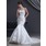 Sirene Cœur Traine courte Satin Tulle Robe de Mariée avec Dentelle Perlé (002000301)