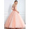 bal Col V Longeur au sol Organza satin Robe de Quinceanera avec Ondulé Brodé Pailleté (021002897)