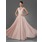 Ligne-A/Princesse Col V Longeur au sol Mousseline Robe de Bal de Promo avec Ondulé (018005068)