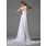 Empire Cœur Traine courte Mousseline Robe de Mariée avec Ondulé Dentelle Perlé Fleurs (002004001)