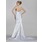 Sirene Cœur Traine courte Charmeuse Robe de Mariée avec Ondulé Dentelle Perlé (002000445)
