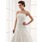 Ligne-A/Princesse Sans bretelles Traîne Chapelle Satin Dentelle Robe de Mariée avec Perlé (002011586)