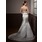 Sirene Cœur Traine courte Satin Robe de Mariée avec Echarpes Perlé (002001174)