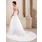 Ligne-A/Princesse Cœur Traine courte Satin Robe de Mariée avec Ondulé Perlé (002000686)