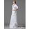 Coupe droite Cœur Traine courte Satin Robe de Mariée avec Ondulé (002001182)