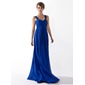 Empire Cœur Longeur au sol Mousseline Robe de Bal de Promo avec Ondulé (018004998)