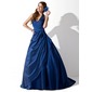 bal Bretelles autour du cou Traine longue Taffetas Robe de Bal de Promo avec Ondulé Brodé (018004996) bal Bretelles autour du cou Traine longue Taffetas Robe de Bal de Promo avec Ondulé Brodé (018004996)