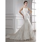 Sirene Traîne Chapelle Satin Tulle Robe de Mariée avec Dentelle (002015470) Sirene Traîne Chapelle Satin Tulle Robe de Mariée avec Dentelle (002015470)