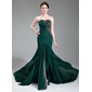 Zeemeermin Sweetheart Lange Sleep Chiffon Avondjurk met Roes Kant Beading Pailletten (017019743)