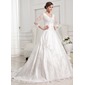 bal Col V Traîne Chapelle Satin Tulle Robe de Mariée avec Dentelle Perlé (002012846) bal Col V Traîne Chapelle Satin Tulle Robe de Mariée avec Dentelle Perlé (002012846)