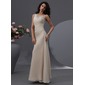 Gaine Col rond Longeur au sol Mousseline Tulle Robe de Bal de Promo avec Ondulé Brodé Fleurs (018022747) Gaine Col rond Longeur au sol Mousseline Tulle Robe de Bal de Promo avec Ondulé Brodé Fleurs (018022747)
