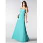 A-Line/Princess Sweetheart Floor-Length Chiffon Evening Dress With Ruffle Beading (017005217)