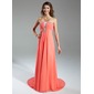 Empire Cœur Traîne Watteau Mousseline Robe de Bal de Promo avec Ondulé Brodé (018015322) Empire Cœur Traîne Watteau Mousseline Robe de Bal de Promo avec Ondulé Brodé (018015322)