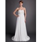 Empire Cœur Traîne Watteau Mousseline Robe de Mariée avec Ondulé Perlé (002001170) Empire Cœur Traîne Watteau Mousseline Robe de Mariée avec Ondulé Perlé (002001170)